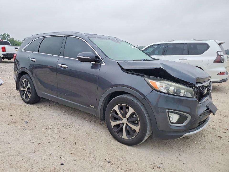2016 Kia Sorento VIN 5XYPHDA10GG023871 COPART salvage auction — FRONT END, Tx - Salvage Vehicle Title, sold $2,250 on 2026-07-21 (photo 4)