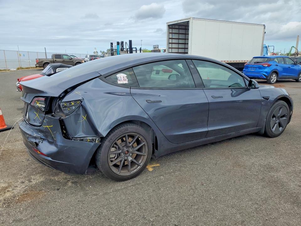 2023 Tesla Model 3 VIN 5YJ3E1EA4PF559438 COPART salvage auction — REAR END, Hi - Certificate Of Salvage, sold $2,150 on 2026-08-31 (photo 3)