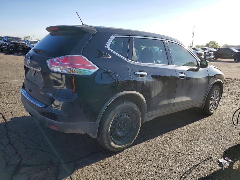2015 Nissan Rogue VIN KNMAT2MVXFP568222 COPART salvage auction — FRONT END, Co - Public - Salvage Title, sold $1,350 on 2026-07-09 (photo 3)