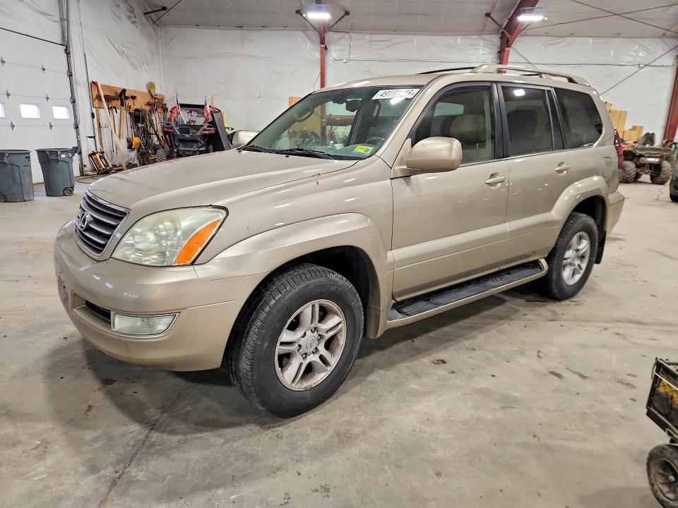 2003 Lexus Gx 470 VIN JTJBT20X830014383 COPART salvage auction — MINOR DENT/SCRATCHES, TX - SALVAGE VEHICLE TITLE, sold $1,550 on 2026-07-27 (photo 1)