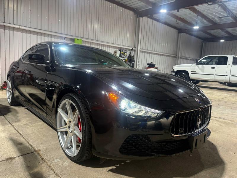 2014 Maserati Ghibli VIN ZAM57RTA9E1112724 COPART salvage auction — DAMAGE HISTORY, Co - Salvage Title (P), sold $17,600 on 2026-07-10 (photo 1)