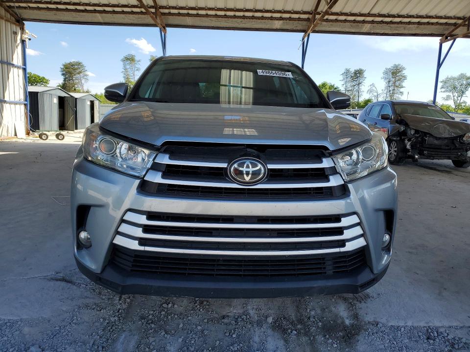 2019 Toyota Highlander VIN 5TDZZRFH1KS347643 COPART salvage auction — MINOR DENT/SCRATCHES, Al - Certificate Of Title, sold $12,800 on 2026-07-27 (photo 5)