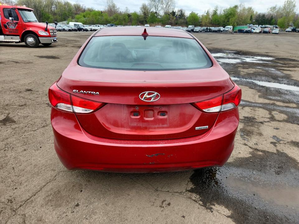 2012 Hyundai Elantra VIN KMHDH4AE8CU257508 COPART salvage auction — SIDE, Ct - Cert Of Title-Salvage, sold $525 on 2026-07-02 (photo 6)