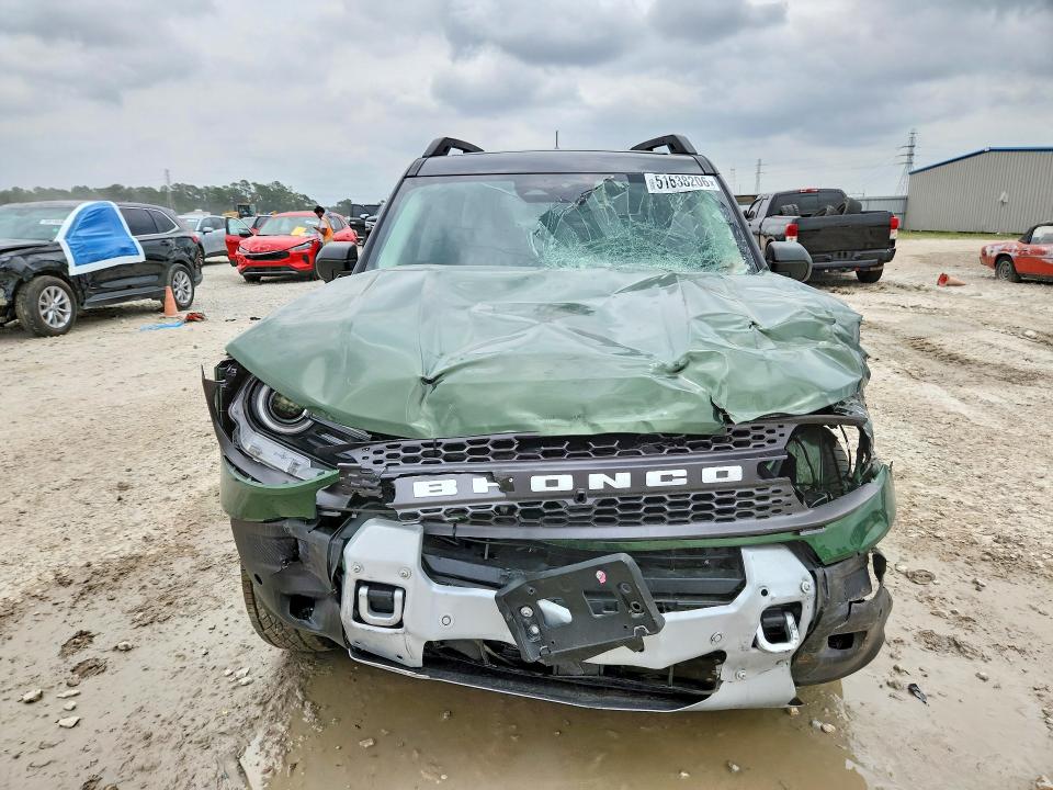 2025 Ford Bronco VIN 3FMCR9DA9SRE98093 COPART salvage auction — FRONT END, Tx - Salvage Vehicle Title, sold $7,600 on 2026-07-28 (photo 5)