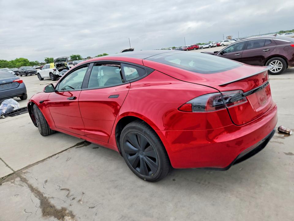 2021 Tesla Model s VIN 5YJSA1E65MF438657 COPART salvage auction — FRONT END, Tx - Certificate Of Title, sold $19,500 on 2026-07-02 (photo 2)
