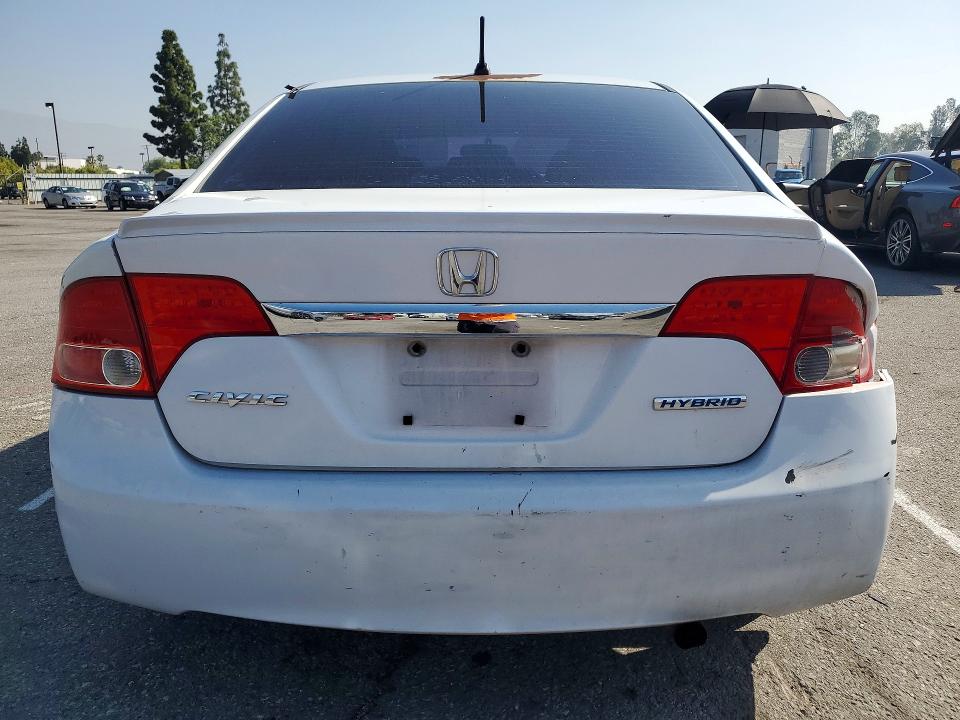 2009 Honda Civic VIN JHMFA36259S010119 COPART salvage auction — REAR END, Ca - Salvage Certificate, sold $150 on 2026-07-21 (photo 6)