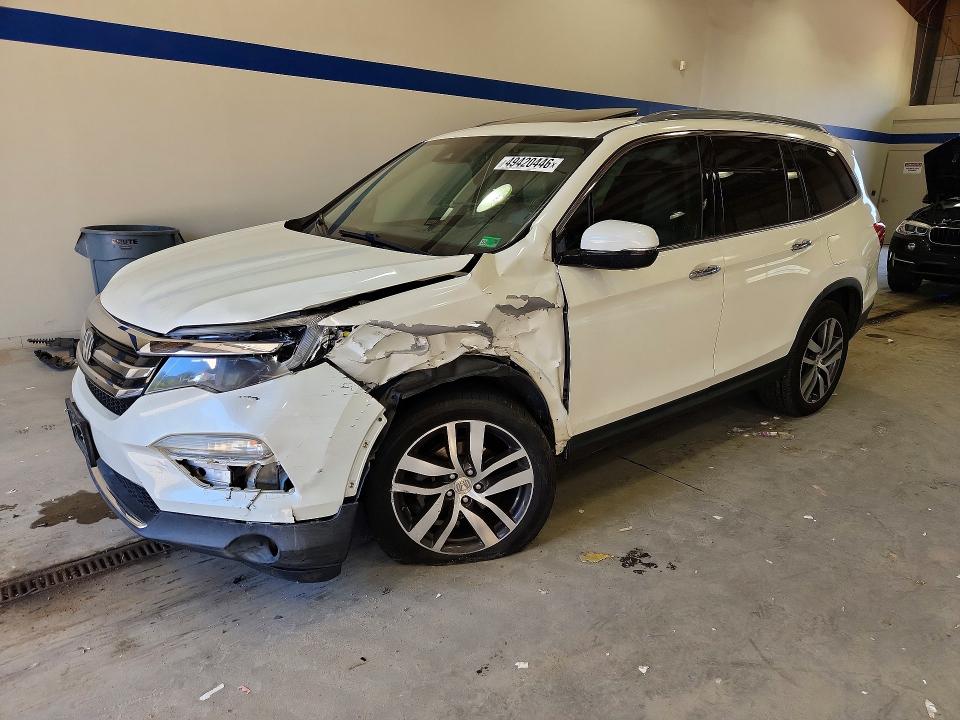 2016 Honda Pilot VIN 5FNYF6H99GB124528 COPART salvage auction — FRONT END, Va - Cert Of Title - Salvage, sold $3,550 on 2026-07-02 (photo 1)