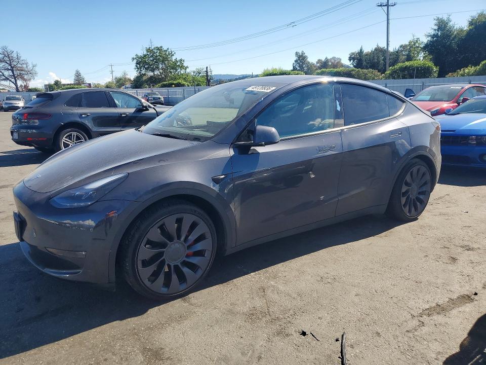 2024 Tesla Model y VIN 7SAYGDEF2RA267898 COPART salvage auction — REAR END, Ca - Salvage Certificate, sold $15,500 on 2026-07-07 (photo 1)