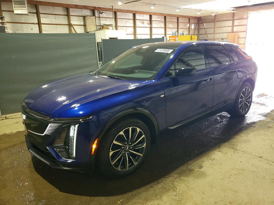 2025 Cadillac Lyriq VIN 1GYKPURL4SZ318401 COPART salvage auction — HAIL, Oh - Cert Of Title-Salvage, sold $25,750 on 2026-07-02 (photo 1)