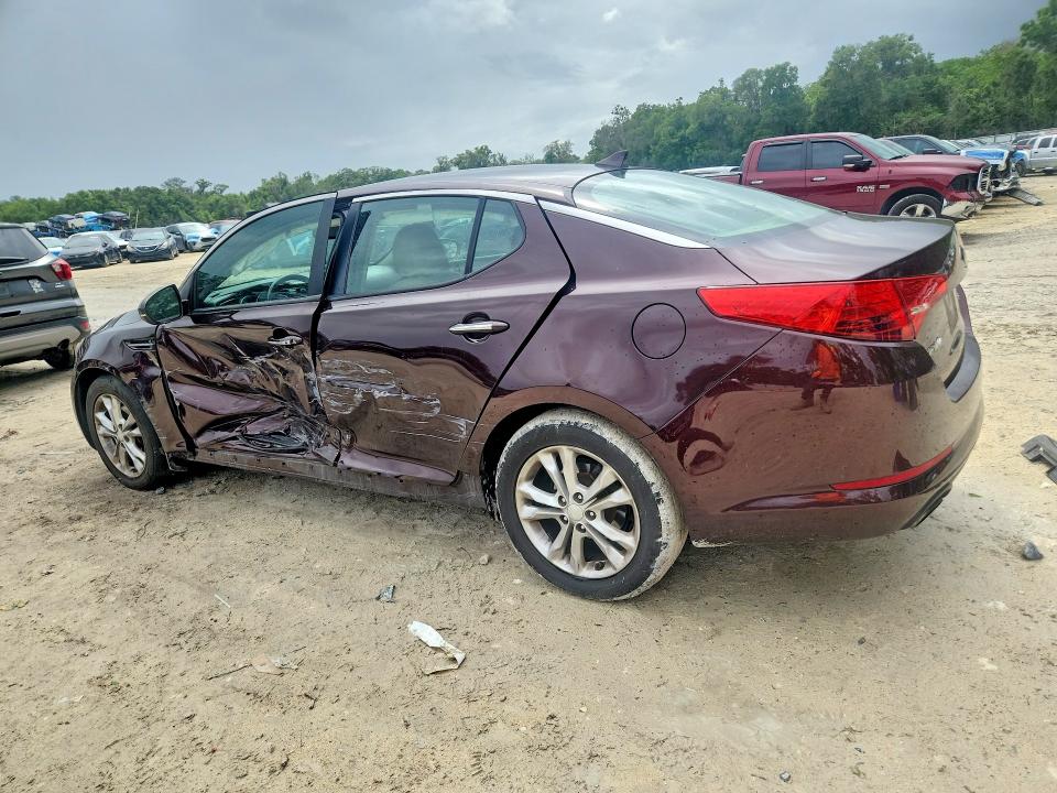 2013 Kia Optima VIN 5XXGN4A7XDG227316 COPART salvage auction — SIDE, FL - CERT OF TITLE SLVG REBUILDABLE, sold $625 on 2026-07-27 (photo 2)