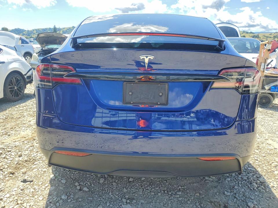 2023 Tesla Model x VIN 7SAXCAE58PF378663 COPART salvage auction — FRONT END, Ca - Salvage Certificate, sold $17,400 on 2026-07-16 (photo 6)