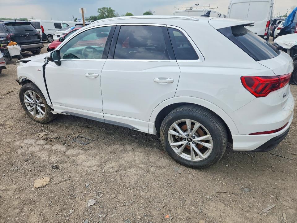 2025 Audi Q3 VIN WA1DECF37S1010120 COPART salvage auction — FRONT END, Fl - Parts Only, sold $2,700 on 2026-07-09 (photo 2)