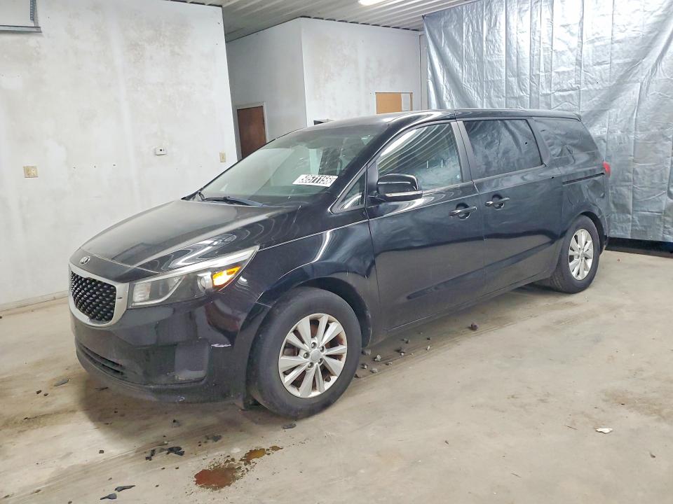 2017 Kia SEDONA VIN KNDMB5C1XH6217786 COPART salvage auction — FRONT END, Wv - Certificate Of Title, sold $850 on 2026-07-09 (photo 1)