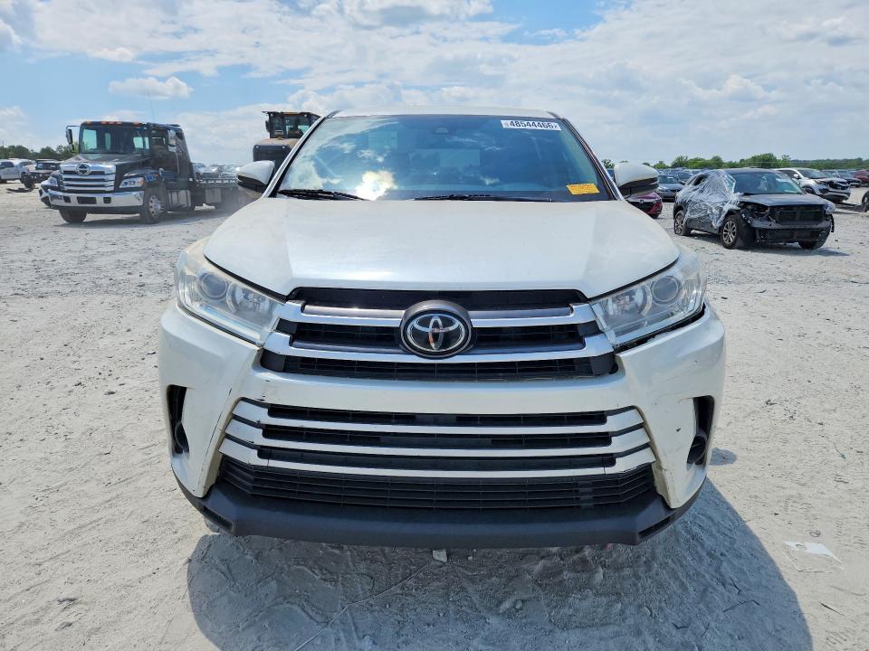 2019 Toyota Highlander VIN 5TDZZRFH0KS359167 COPART salvage auction — FRONT END, Ga - Certificate Of Title, sold $10,500 on 2026-07-15 (photo 5)