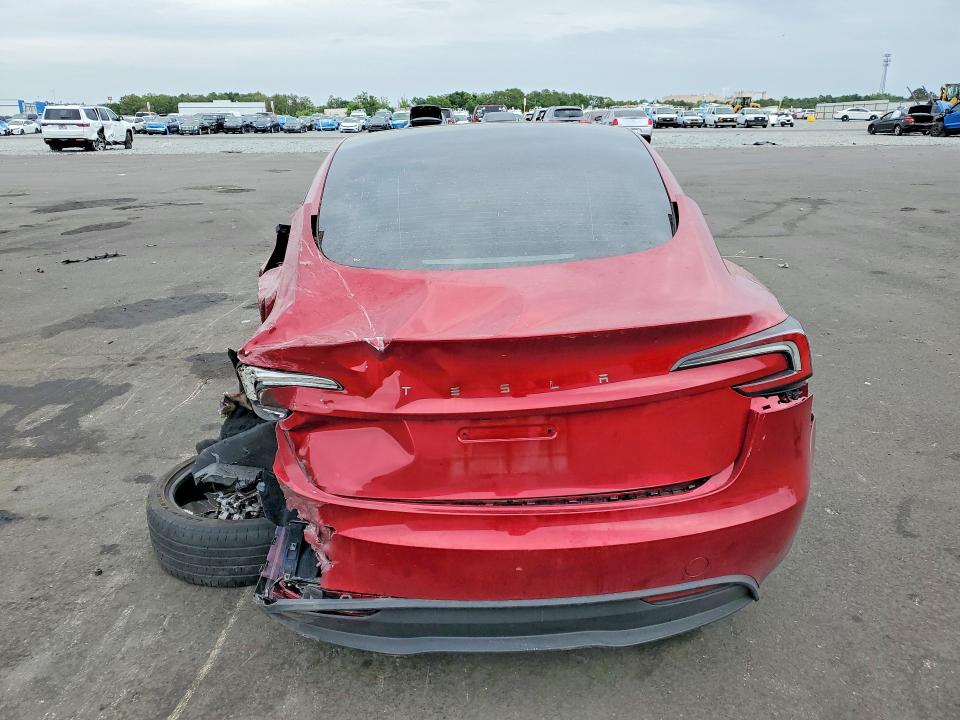 2025 Tesla VIN 5YJ3E1EA3SF975294 COPART salvage auction — REAR END, Fl - Cert Of Title Slvg Rebuildable, sold $6,300 on 2026-07-29 (photo 6)