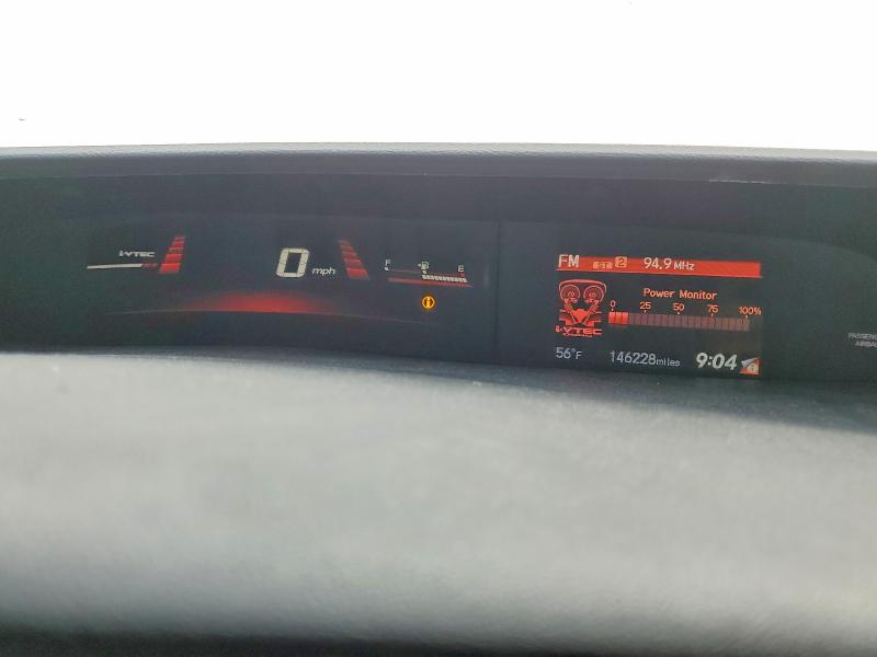 2014 Honda Civic VIN 2HGFB6E52EH702384 COPART salvage auction — FRONT END, Ca - Salvage Certificate, sold $50 on 2026-08-20 (photo 9)