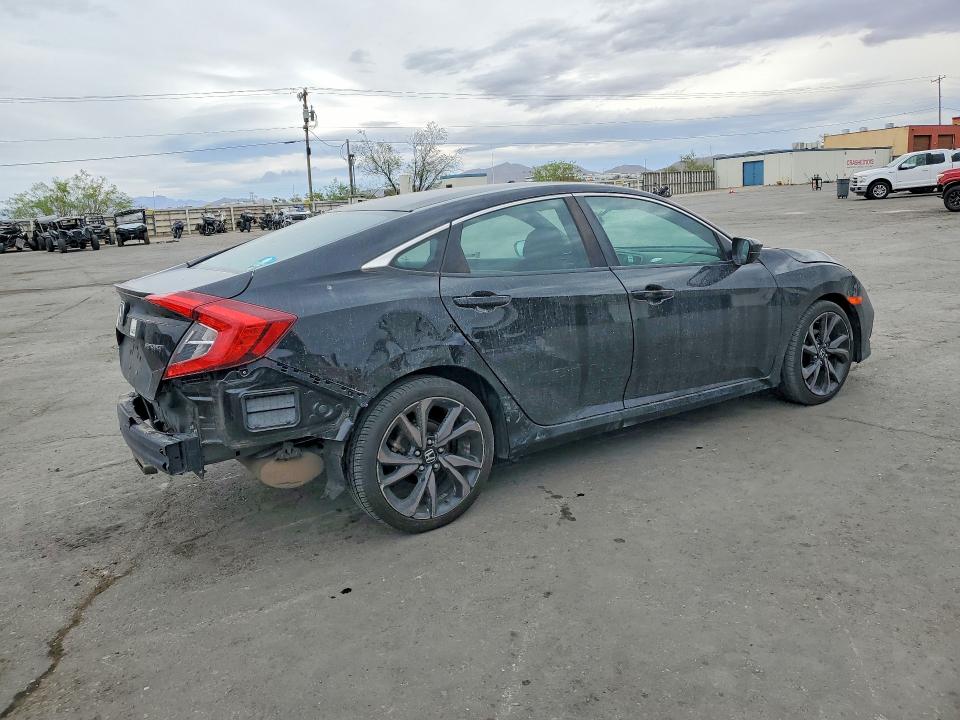 2020 Honda Civic VIN 19XFC2F84LE200773 COPART salvage auction — REAR END, Tx - Salvage Vehicle Title, sold $2,600 on 2026-07-31 (photo 3)