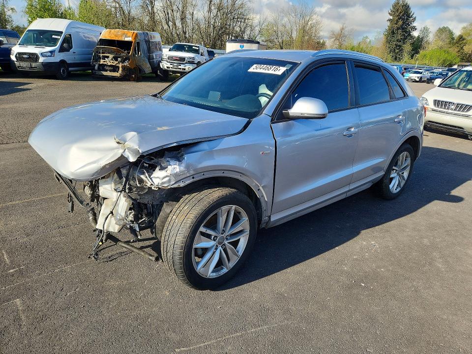 2018 Audi Q3 VIN WA1BCCFS6JR016236 COPART salvage auction — FRONT END, Az - Certificate Of Title, sold $1,850 on 2026-07-20 (photo 1)