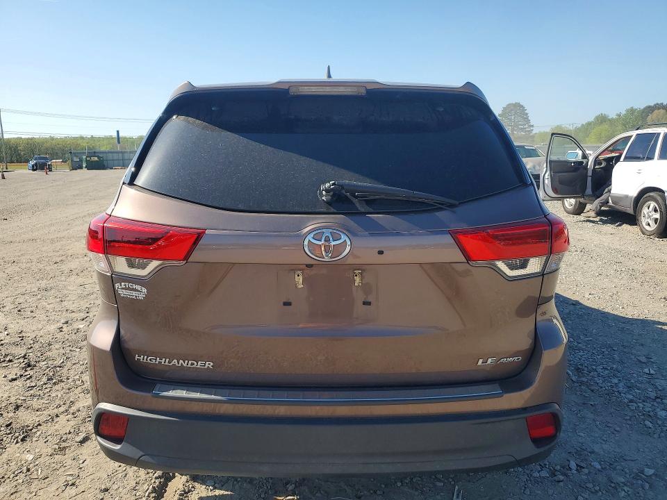 2019 Toyota Highlander VIN 5TDBZRFH7KS700663 COPART salvage auction — FRONT END, Ar - Cert Of Title-Salvage, sold $8,100 on 2026-07-06 (photo 6)