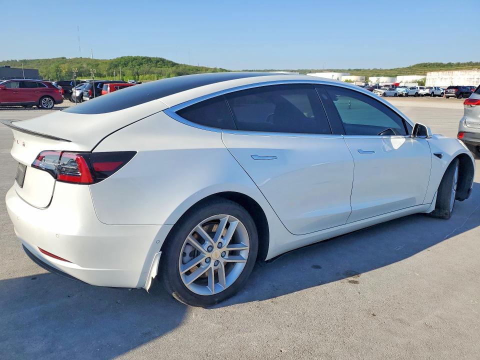 2020 Tesla Model 3 VIN 5YJ3E1EAXLF740554 COPART salvage auction — FRONT END, Fl - Cert Of Title Slvg Rebuildable, sold $4,700 on 2026-08-01 (photo 3)