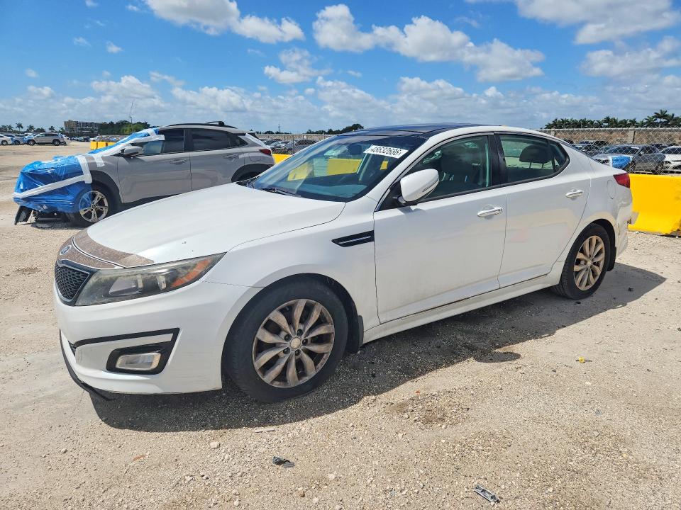 2015 Kia Optima VIN 5XXGN4A78FG444303 COPART salvage auction — BURN, Fl - Cert Of Title Slvg Rebuildable, sold $950 on 2026-07-29 (photo 1)