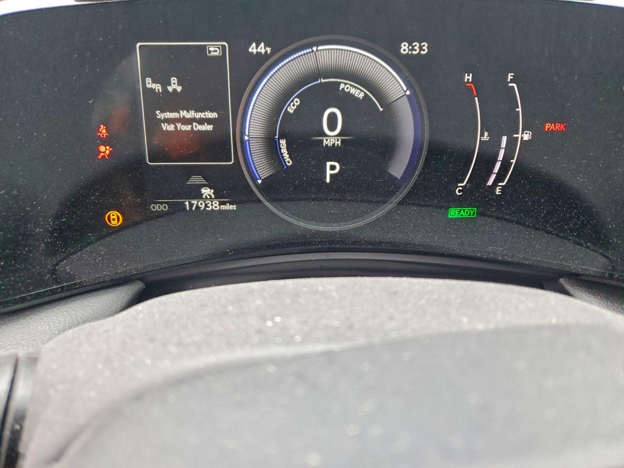 2025 Lexus NX 350h VIN JTJGKCEZ2S5036731 COPART salvage auction — Side, NJ - CERT OF TITLE-SALVAGE, sold $26,250 on 2026-07-06 (photo 9)