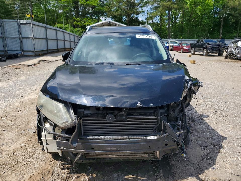 2015 Nissan Rogue VIN KNMAT2MV9FP586162 COPART salvage auction — FRONT END, Ga - Cert Of Title-Salvage, sold $275 on 2026-07-24 (photo 5)