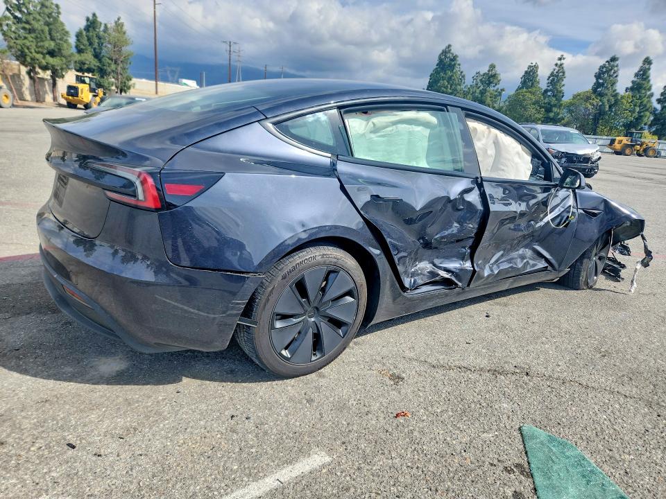 2024 Tesla Model 3 VIN 5YJ3E1EA5RF869231 COPART salvage auction — FRONT END, Ca - Salvage Certificate, sold $7,200 on 2026-07-09 (photo 3)