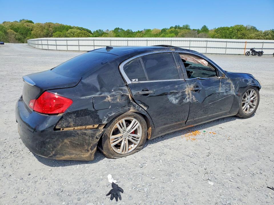 2013 Infiniti G VIN JN1CV6AP9DM721173 COPART salvage auction — ROLLOVER, Nc - Salvage Certificate Of Title, sold $350 on 2026-07-08 (photo 3)
