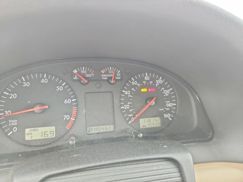 1999 Volkswagen Passat VIN WVWMA63BXXE520282 COPART salvage auction — FRONT END, Nj - Cert Of Title-Salvage, sold $225 on 2026-07-27 (photo 9)
