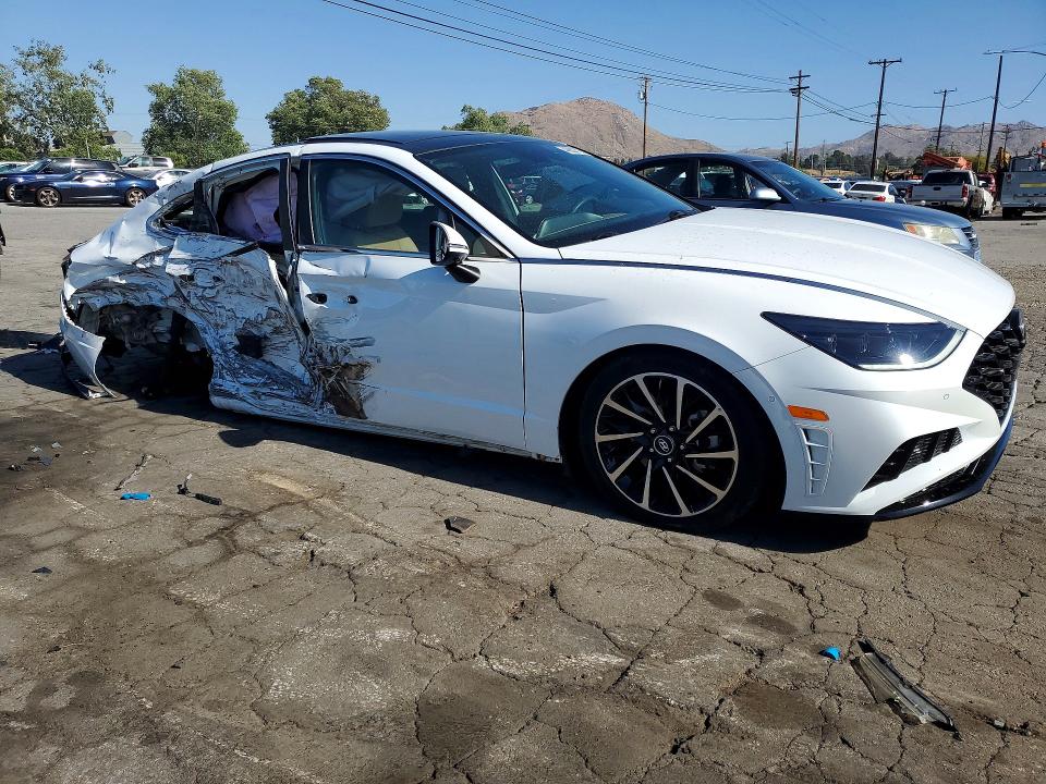 2021 Hyundai Sonata VIN 5NPEH4J26MH080838 COPART salvage auction — SIDE, CA - SALVAGE CERTIFICATE, sold $4,200 on 2026-07-30 (photo 4)