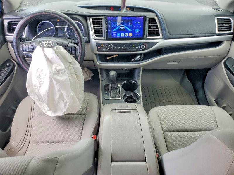 2018 Toyota Highlander VIN 5TDZARFHXJS036430 COPART salvage auction — FRONT END, Ca - Salvage Certificate, sold $6,100 on 2026-07-08 (photo 8)