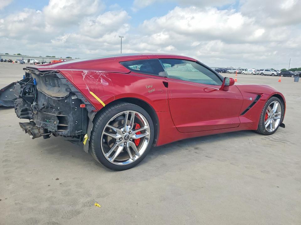 2015 Chevrolet Corvette VIN 1G1YF2D7XF5117870 COPART salvage auction — REAR END, Tx - Salvage Vehicle Title, sold $16,000 on 2026-07-02 (photo 3)