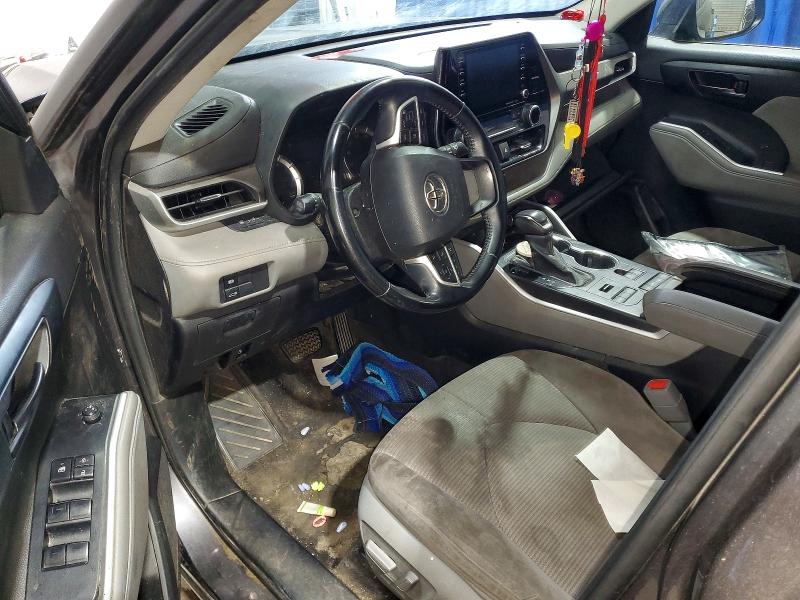 2022 Toyota Highlander VIN 5TDBZRBH7NS222013 COPART salvage auction — FRONT END, IN - CERTIFICATE OF TITLE, sold $12,200 on 2026-07-21 (photo 8)