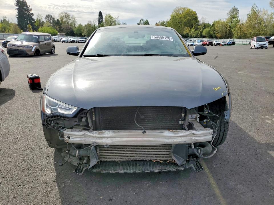 2017 Audi A5 VIN WAUD2AFR2HA000818 COPART salvage auction — FRONT END, OR - SALVAGE TITLE CERTIFICATE, sold $4,450 on 2026-07-06 (photo 5)