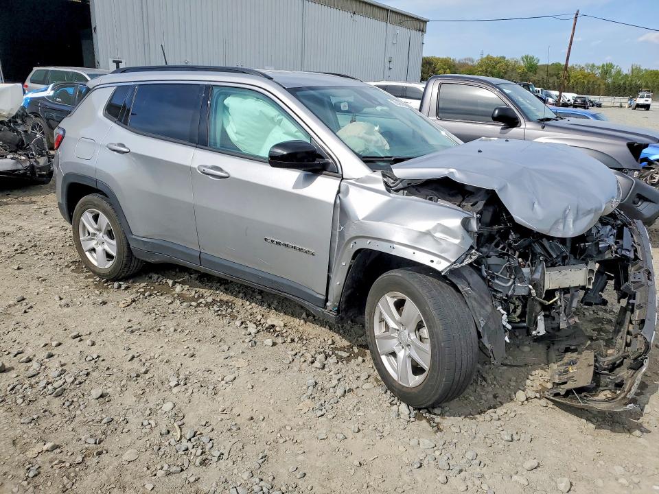 2022 Jeep Compass VIN 3C4NJDBB6NT233058 COPART salvage auction — FRONT END, Nj - Cert Of Title-Salvage, sold $1,900 on 2026-07-28 (photo 4)