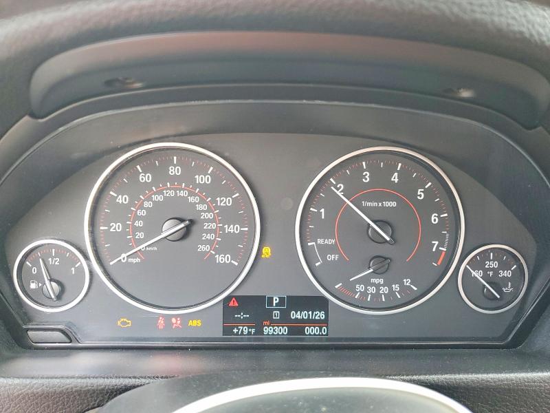 2016 BMW 3er VIN WBA8E9C52GK643526 COPART salvage auction — FRONT END, Salvage Title, sold $2,200 on 2026-08-17 (photo 9)