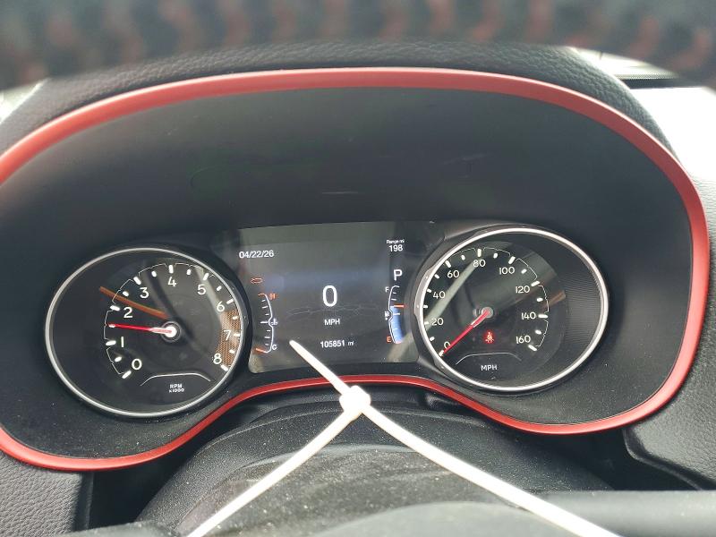 2020 Jeep Compass VIN 3C4NJDDB2LT207891 COPART salvage auction — HAIL, Ks - Cert Of Title-Salvage, sold $4,150 on 2026-07-02 (photo 9)