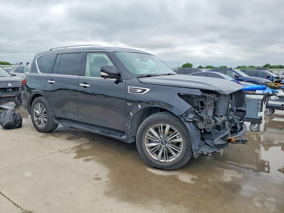 2020 Infiniti Qx80 VIN JN8AZ2NF3L9704653 COPART salvage auction — FRONT END, Tx - Salvage Vehicle Title, sold $6,300 on 2026-07-09 (photo 4)