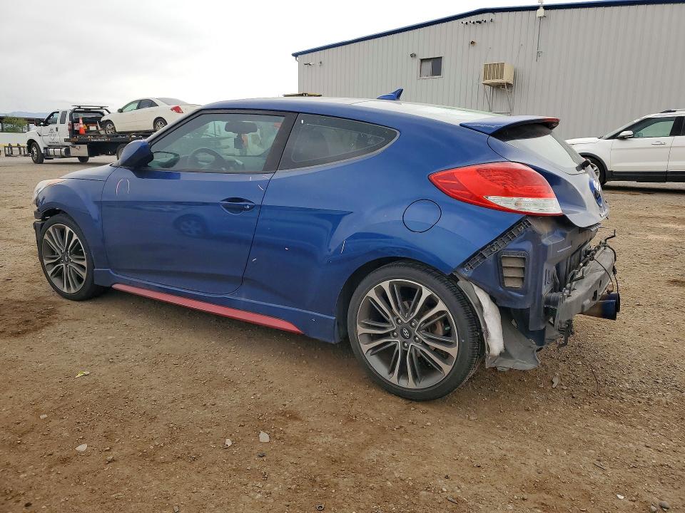 2016 Hyundai Veloster VIN KMHTC6AE8GU286163 COPART salvage auction — FRONT END, Id - Salvage Certificate Of Title, sold $2,000 on 2026-07-10 (photo 2)