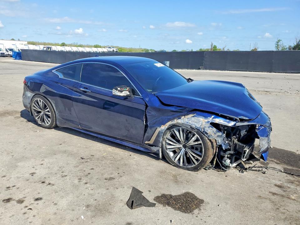 2022 Infiniti Q60 VIN JN1EV7KKXNM600753 COPART salvage auction — FRONT END, FL, sold $2,800 on 2026-07-23 (photo 4)