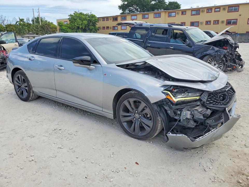 2023 Acura Tlx VIN 19UUB6F54PA002888 COPART salvage auction — FRONT END, Salvage Title, sold $7,000 on 2026-07-21 (photo 4)