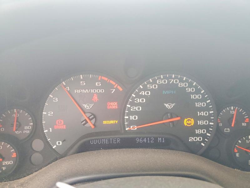 2001 Chevrolet Corvette VIN 1G1YY22G615108864 COPART salvage auction — FRONT END, Tx - Salvage Vehicle Title, sold $5,900 on 2026-07-02 (photo 9)