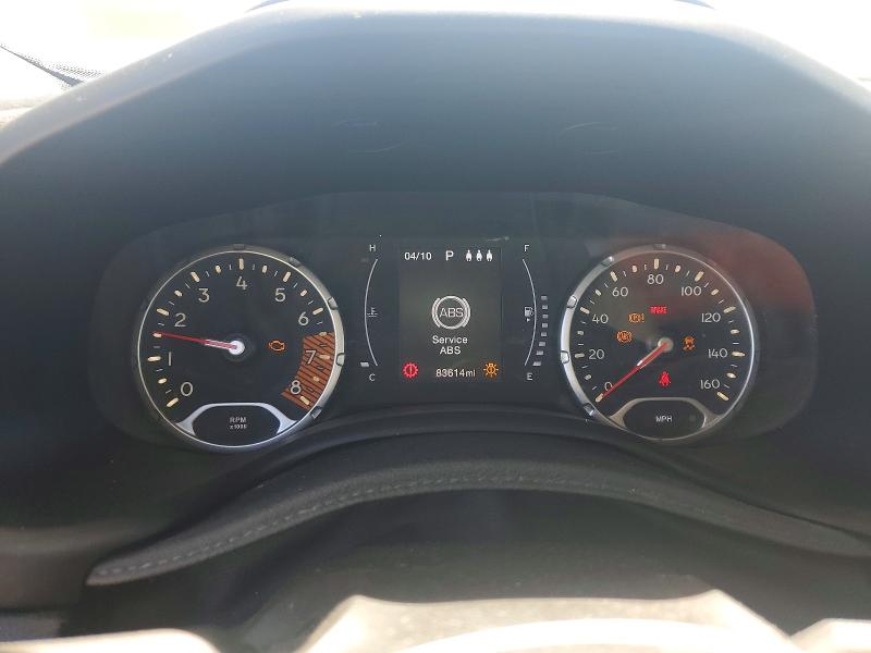 2019 Jeep Renegade VIN ZACNJABB6KPJ75015 COPART salvage auction — FRONT END, Nc - Salvage Certificate Of Title, sold $300 on 2026-07-16 (photo 9)