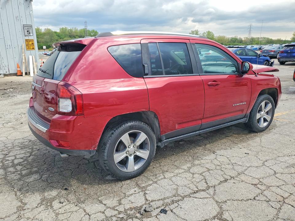 2016 Jeep Compass VIN 1C4NJCEA7GD806815 COPART salvage auction — FRONT END, Il - Salvage Certificate, sold $800 on 2026-07-03 (photo 3)
