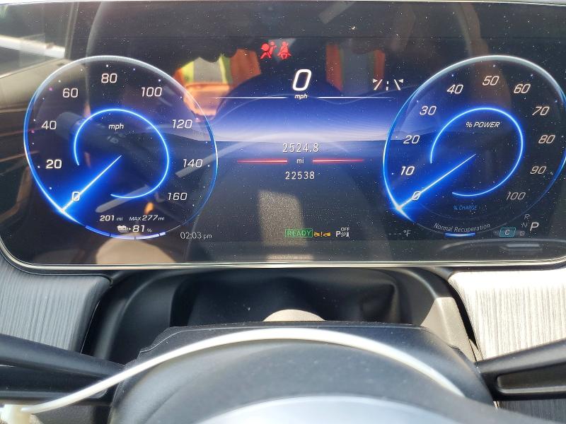 2023 Mercedes-benz Eqe VIN 4JGGM1CBXPA035702 COPART salvage auction — FRONT END, Ca - Salvage Certificate, sold $21,700 on 2026-07-08 (photo 9)