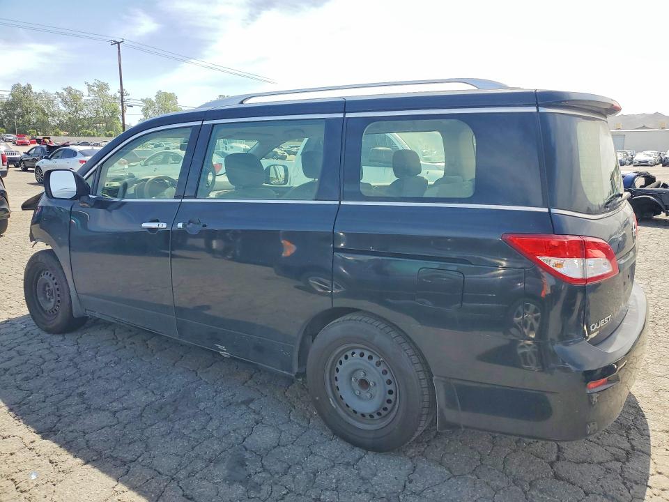 2015 Nissan Quest VIN JN8AE2KP0F9127674 COPART salvage auction — FRONT END, Ca - Salvage Certificate, sold $525 on 2026-07-02 (photo 2)