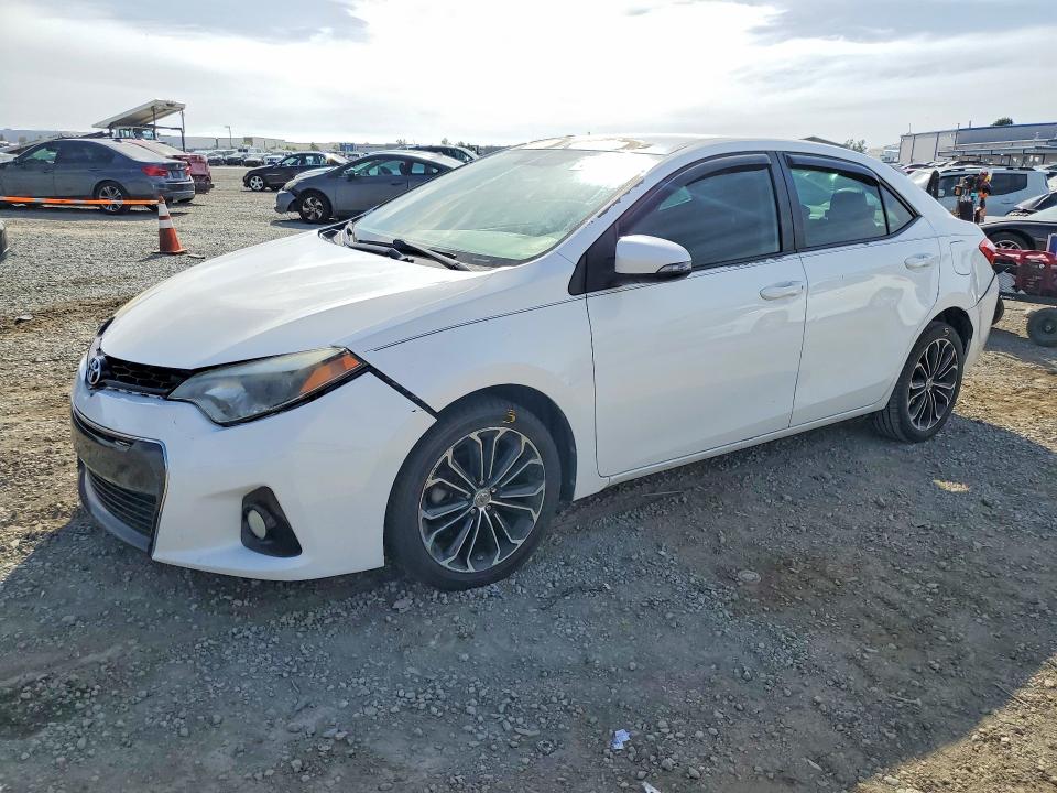 2014 Toyota Corolla VIN 5YFBURHE7EP112308 COPART salvage auction — FRONT END, Id - Salvage Certificate Of Title, sold $2,900 on 2026-07-31 (photo 1)