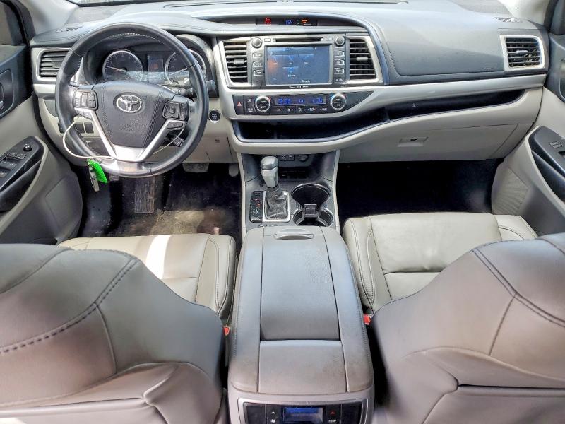 2017 Toyota Highlander VIN 5TDKZRFH8HS519726 COPART salvage auction — FRONT END, Tx - Certificate Of Title, sold $7,000 on 2026-07-08 (photo 8)