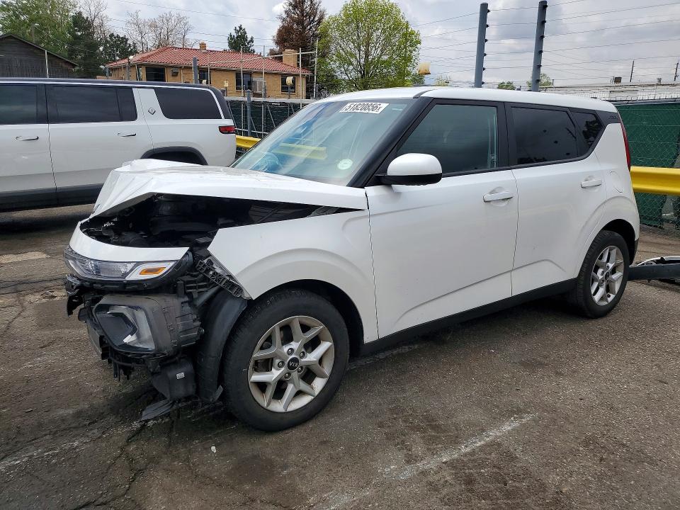 2021 Kia Soul VIN KNDJ23AU7M7144837 COPART salvage auction — FRONT END, Co - Salvage Title, sold $1,350 on 2026-07-07 (photo 1)